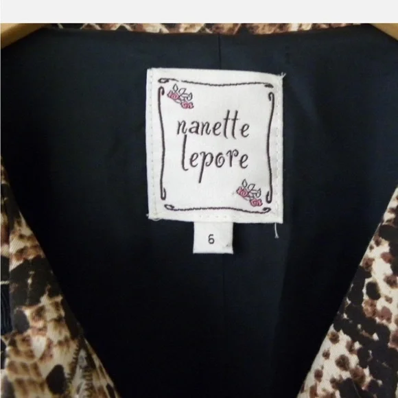 Vintage Nanette Lepore Leopard Print Coat - Picture 3 of 4